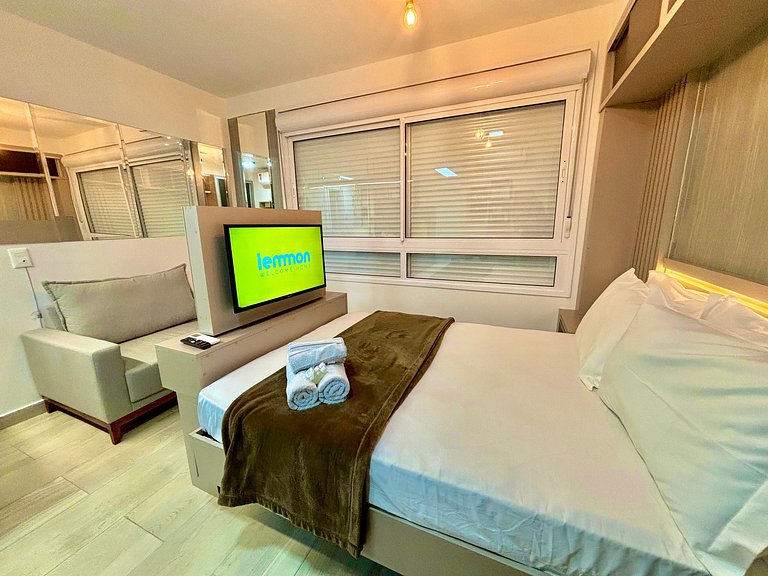 Connect 203 - Hermoso estudio cerca de la PUC