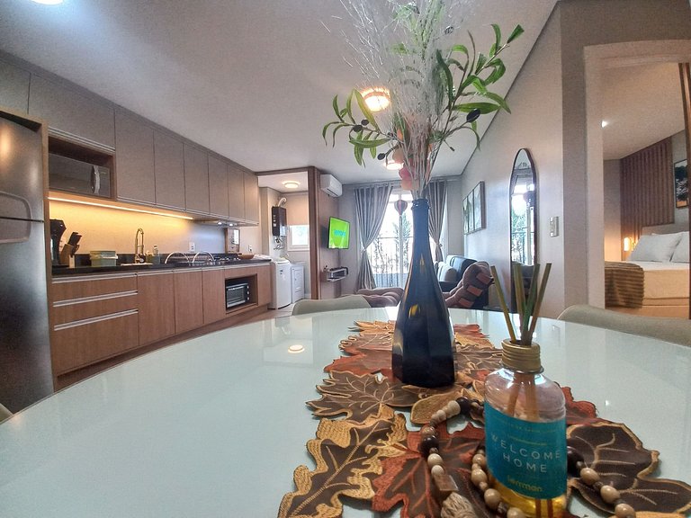Aire 107C Apartamento Super decorado em Gramado