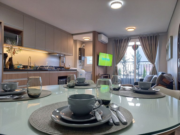 Aire 107C Apartamento Super decorado em Gramado